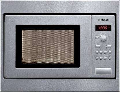 Bosch BFR634GS1 Serie 8 Einbau-Mikrowelle, Türanschlag Rechts, AutoPilot 7 Automatikprogramme, Reinigungsunterstützung, TFT-Touchdisplay, LED-Beleuchtung gleichmäßige Ausleuchtung, 38 x 60 cm, 900 W