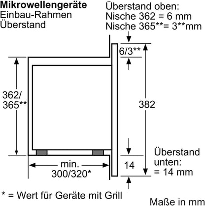 Bosch BFR634GS1 Serie 8 Einbau-Mikrowelle, Türanschlag Rechts, AutoPilot 7 Automatikprogramme, Reinigungsunterstützung, TFT-Touchdisplay, LED-Beleuchtung gleichmäßige Ausleuchtung, 38 x 60 cm, 900 W