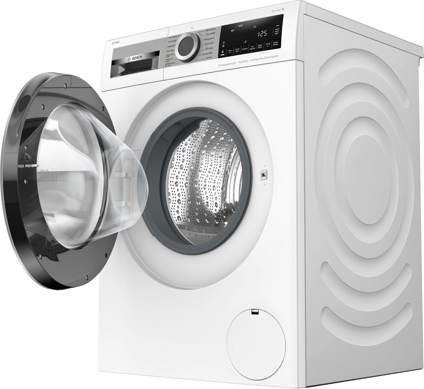 BOSCH WAN28127 Waschmaschine Serie 4, Frontlader mit 8kg Fassungsvermögen, 1400 UpM, Iron Assist, Active Water Plus, EcoSilence Drive, Speed Perfect, Weiß, 60cm