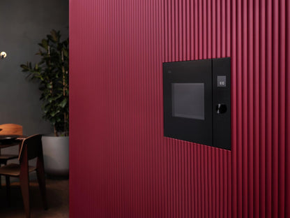 AEG Einbau-Mikrowelle Serie 6000 mit Steam Set - 60 cm - 17 L Garraum - Touch-Bedienung - Display mit Uhr - Auftau-Funktion - Drehteller Ø 272 mm - Schwarz - TB6SM171DB