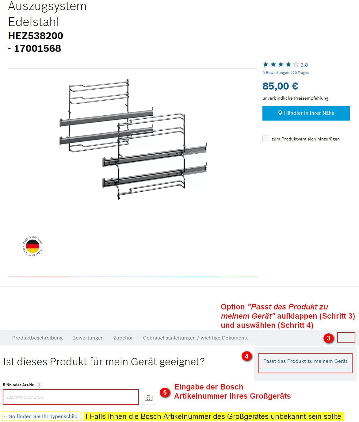 Bosch BFR634GS1 Serie 8 Einbau-Mikrowelle, Türanschlag Rechts, AutoPilot 7 Automatikprogramme, Reinigungsunterstützung, TFT-Touchdisplay, LED-Beleuchtung gleichmäßige Ausleuchtung, 38 x 60 cm, 900 W