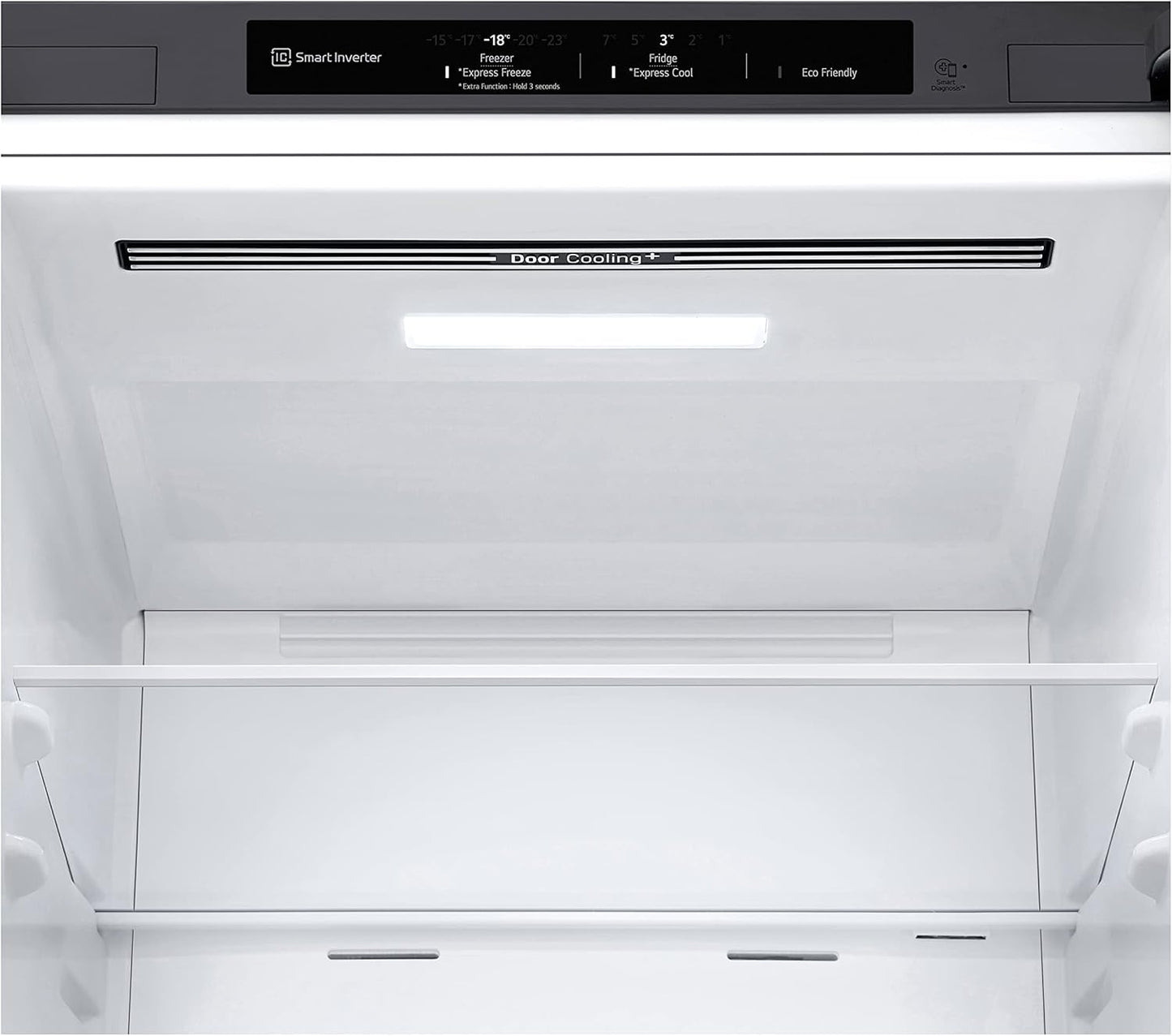 LG GBV22NCCEP Kühl-/Gefrierkombination – Smart Inverter Compressor, Total No Frost, Modern Flat Door Design, Matt Schwarz Metallic, Energieeffizienz A