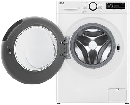 LG V7WD107H2E, Klasse E, Frontlader-Waschtrockner 10,5 - 7 kg, 1400 U/min, AI Direct Drive, Wi-Fi, Tiefenreinigung mit Dampf, TurboWash, Größere Kapazität, 62 x 60 x 85 cm ꟷ Weiß