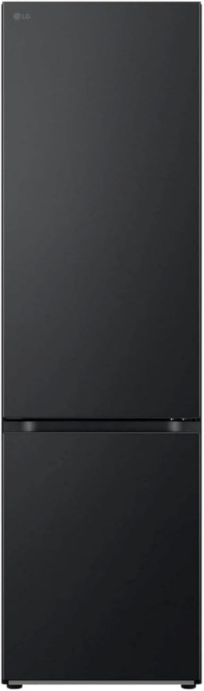 LG GBV22NCCEP Kühl-/Gefrierkombination – Smart Inverter Compressor, Total No Frost, Modern Flat Door Design, Matt Schwarz Metallic, Energieeffizienz A