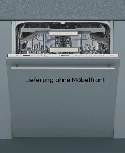 Bauknecht BCIO 3T341 PLET Vollintegrierbarer Geschirrspüler 60 cm /Edelstahl/14 Maßgedecke/10 Standardprogramme und 1 Sensorprogramm/PowerClean/ActiveDry/Besteckschublade/Vollwasserschutz