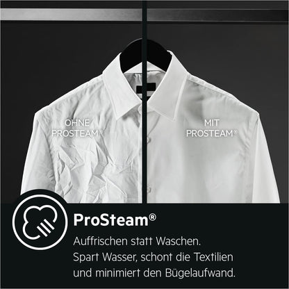 AEG L7WBA60680 Waschtrockner / DualSense - schonende Pflege / 8 kg Waschen / 5 kg Trocknen / D / energiesparend / Mengenautomatik / Nachlegefunktion / ProSteam - Auffrischfunktion / 1600 U/min Weiß