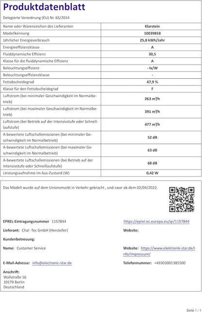 Klarstein 2-in-1 Induktionskochfeld mit Dunstabzug, Induktionskochfeld mit Abluft & Ventilator, 4-Zonen-Kochfeld, Glaskeramik-Einbauherd, Kochfeld mit Dunstabzug, Energieklasse A, 654m³/h Luftstrom