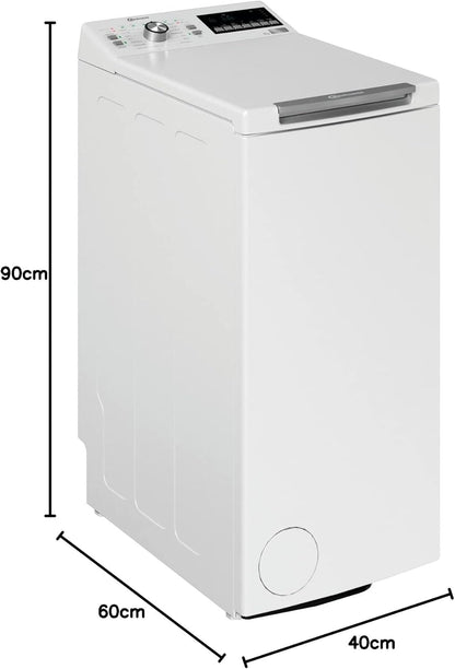 Bauknecht WMT Pro Eco 6ZB Toplader-Waschmaschine / 6 kg / 1200 UpM/Antiflecken-Programm/FreshFinish/ZEN Technology/Startzeitvorwahl/SoftOpening/Kurz 30'/ 15° Green& Clean