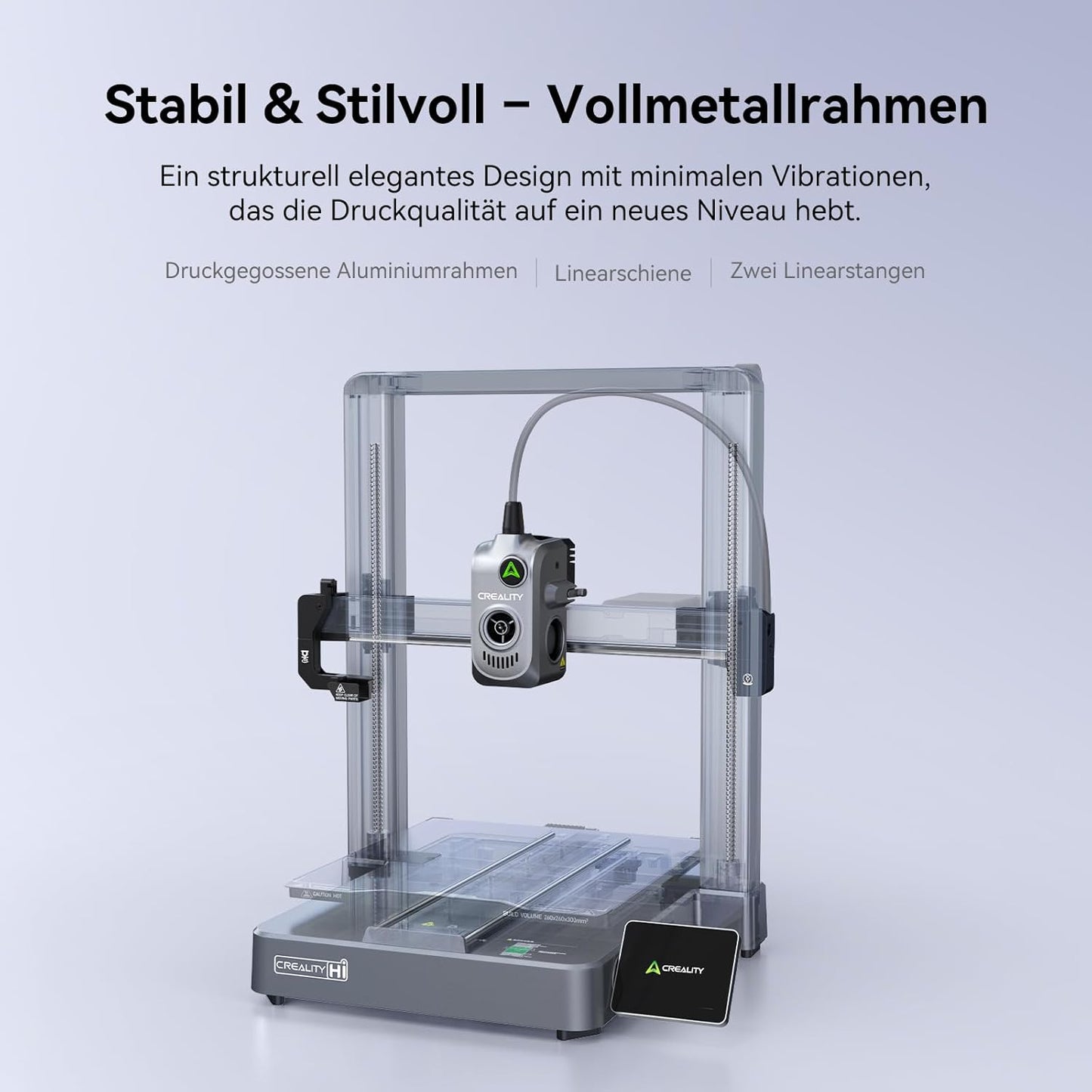 Creality K2 Plus Combo 3D-Drucker, 16-Farben Multimaterial-Druck, 350³mm XXL-Bauraum, Servo-Direktantrieb, Dual-KI-Kameras, Ultra-Leise