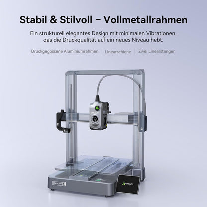 Creality K2 Plus Combo 3D-Drucker, 16-Farben Multimaterial-Druck, 350³mm XXL-Bauraum, Servo-Direktantrieb, Dual-KI-Kameras, Ultra-Leise