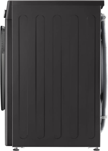 LG W4WR7096YB, Klasse D, Frontlader-Waschtrockner 9 - 6 kg, 62 x 60 x 85 cm, Wi-Fi, AI Direct Drive, Tiefenreinigung mit Dampf, TurboWash 360, Große Kapazität, Außentür aus gehärtetem Glas, Weiß