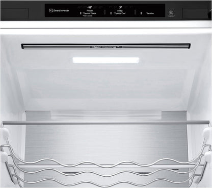 LG GBV22NCCEP Kühl-/Gefrierkombination – Smart Inverter Compressor, Total No Frost, Modern Flat Door Design, Matt Schwarz Metallic, Energieeffizienz A