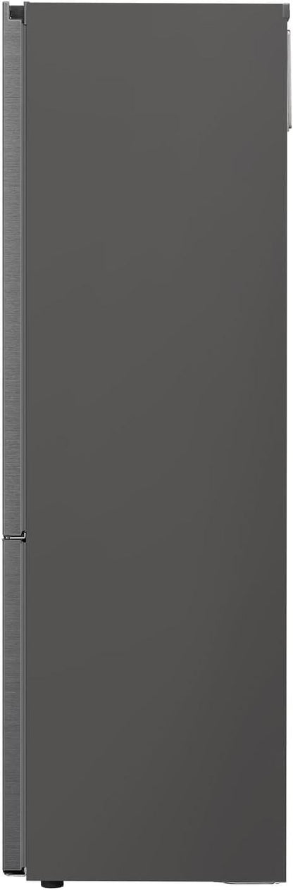 LG GBV22NCCEP Kühl-/Gefrierkombination – Smart Inverter Compressor, Total No Frost, Modern Flat Door Design, Matt Schwarz Metallic, Energieeffizienz A