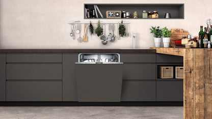 NEFF S155HTX15E N 50 Vollintegrierter Geschirrspüler, 12 Maßgedecke, Edelstahl, 81,5 cm Höhe
