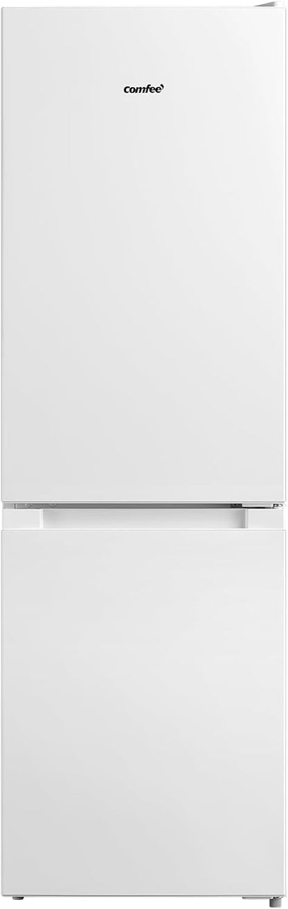 Comfee' RCB169DK3 Kühlschrank mit Gefrierfach 150cm Höhe/Kühl-/Gefrierkombination/Low Frost/174L/leise Kühlgefrierkombi 38dB/Einstellbare Kühlschranktemperatur/LED-Licht/156 kWh/Jahr/Schwarz