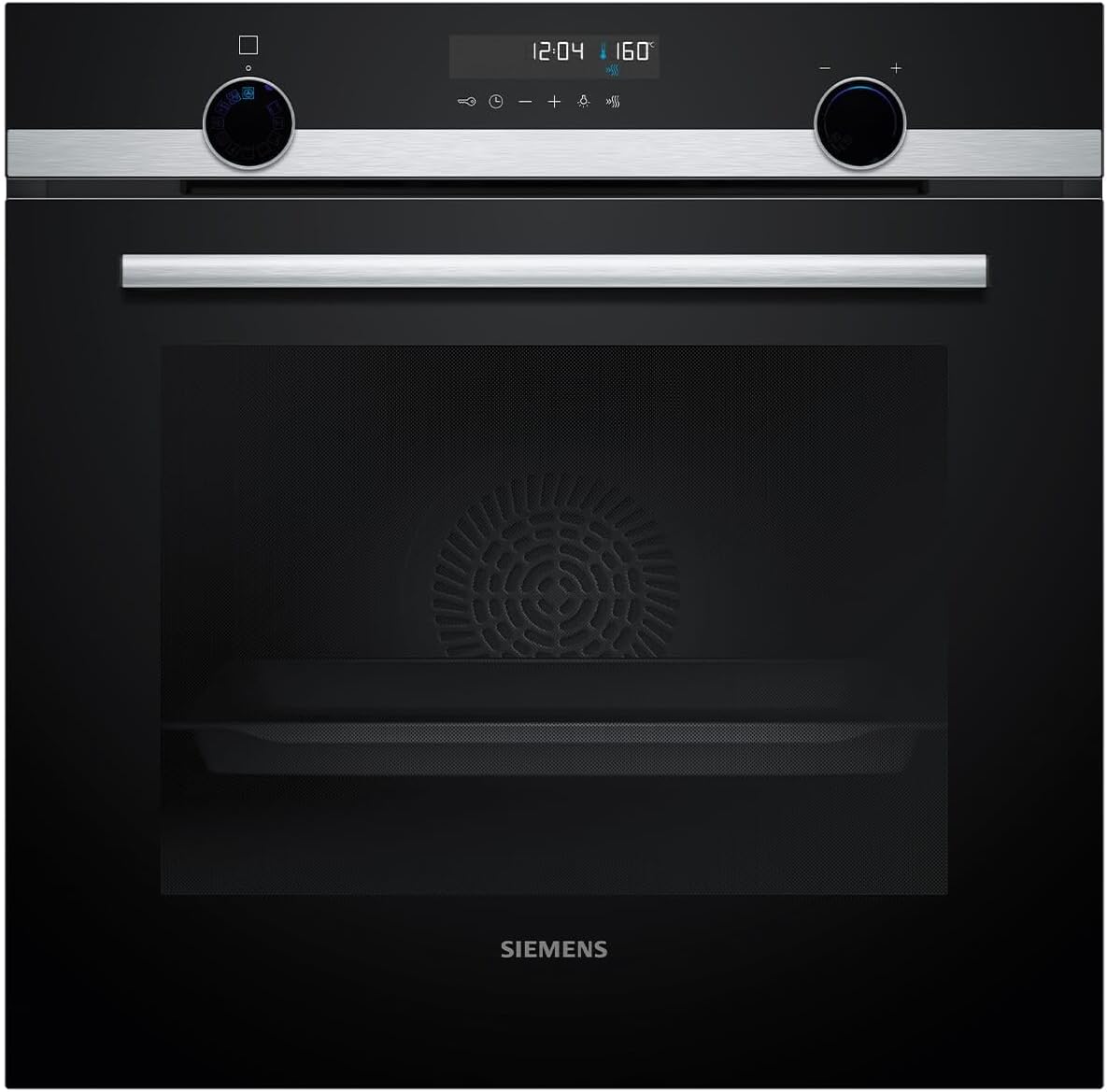 Siemens HB578GBS3, iQ500, Einbau-Backofen 60 x 60 cm, activeClean Pyrolyse Selbstreinung, TFT-Display, 3D Heißluft, Schnellaufheizung, cookControl40 Automatikprogramme, softMove, Edelstahl