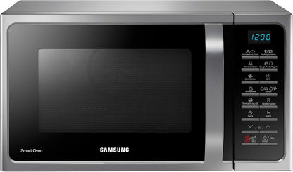 Samsung MC28H5015AS/EG Kombi-Mikrowelle mit Grill und Heißluft / 900 W / 28 L Garraum (Extra groß) / 51,7 cm Breite / Hefeteig-/Joghurt-Programm / silber
