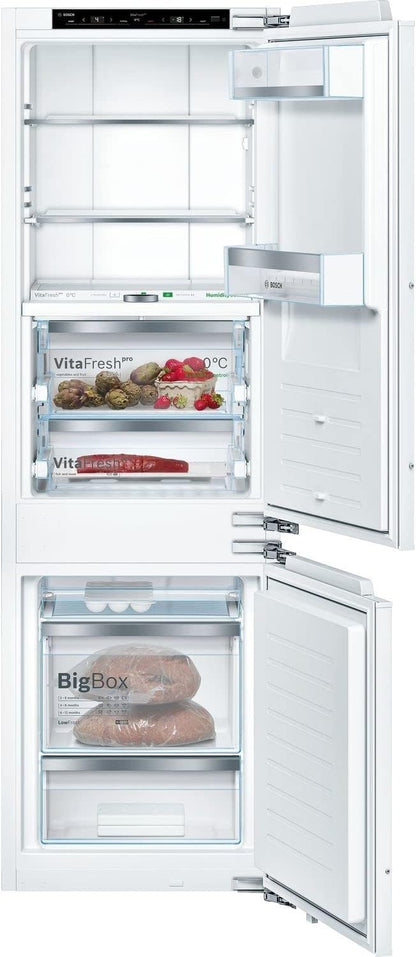 Bosch KGN36NWEA Serie 2 Kühl-Gefrier-Kombination, 186 x 60 cm, 215 L Kühlen & 87 L Gefrieren, NoFrost nie wieder abtauen, LED-Beleuchtung gleichmäßige Ausleuchtung