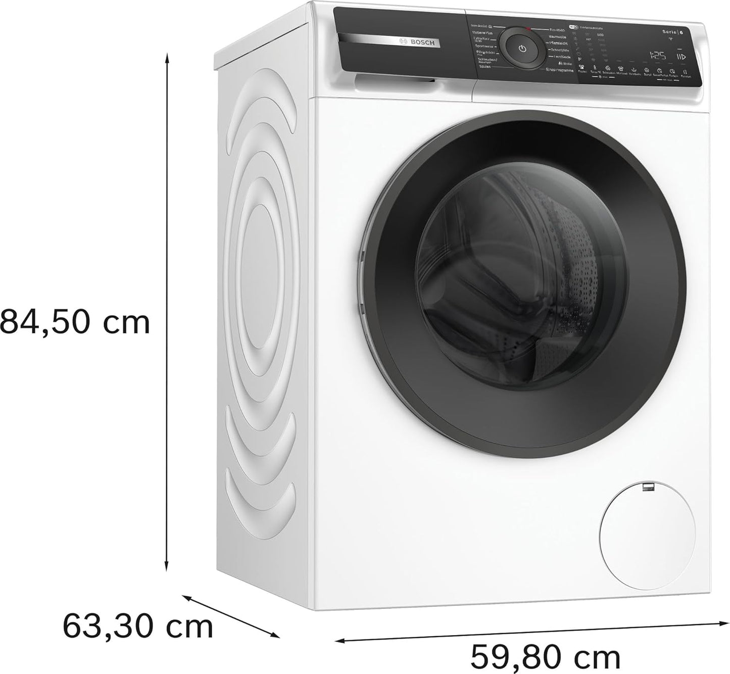 BOSCH WAN28127 Waschmaschine Serie 4, Frontlader mit 8kg Fassungsvermögen, 1400 UpM, Iron Assist, Active Water Plus, EcoSilence Drive, Speed Perfect, Weiß, 60cm