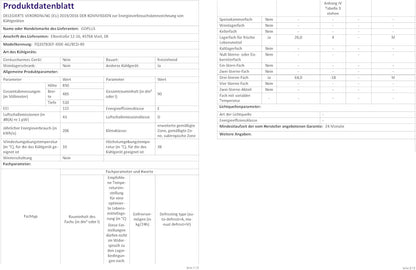 GOPLUS Kühlschrank mit Gefrierfach - Kühl Gefrierkombination / 90L Gesamtnutzinhalt, 27L Gefrierteil/Thermostat einstellbar/LED Innenbeleuchtung/Türanschlag wechselbar (Weiß)