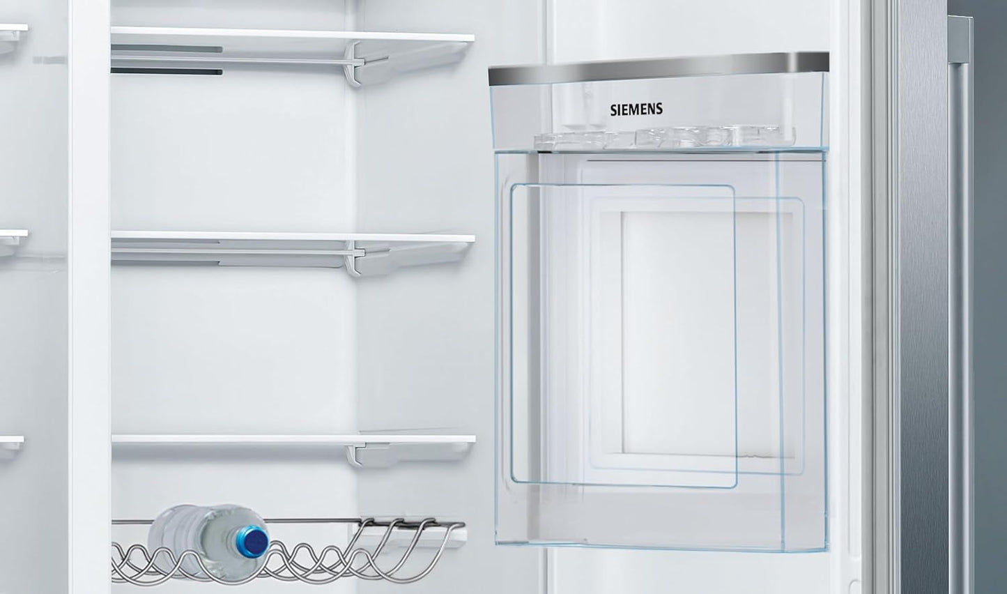 SIEMENS KF96NVPEA iQ300 Multi-Door-Kühlschrank, 183 x 91 cm, 405 L Kühlen & 200 L Gefrieren, hyperFresh längere Frische, noFrost nie wieder abtauen, superCooling schnellere Kühlung