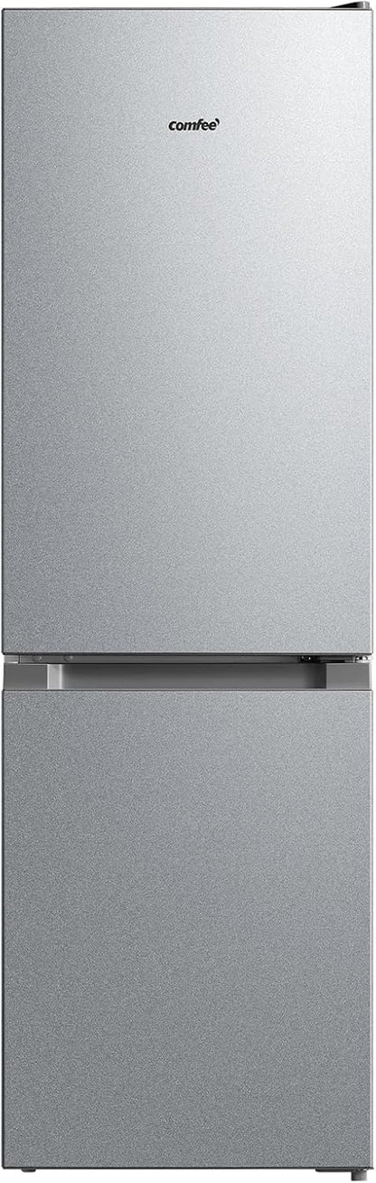 Comfee' RCB169DK3 Kühlschrank mit Gefrierfach 150cm Höhe/Kühl-/Gefrierkombination/Low Frost/174L/leise Kühlgefrierkombi 38dB/Einstellbare Kühlschranktemperatur/LED-Licht/156 kWh/Jahr/Schwarz