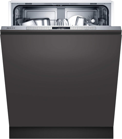 NEFF S155HTX15E N 50 Vollintegrierter Geschirrspüler, 12 Maßgedecke, Edelstahl, 81,5 cm Höhe