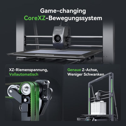 Creality K2 Plus Combo 3D-Drucker, 16-Farben Multimaterial-Druck, 350³mm XXL-Bauraum, Servo-Direktantrieb, Dual-KI-Kameras, Ultra-Leise