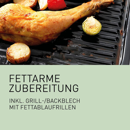 Panasonic NN-DF38PBEPG Kombi-Mikrowelle & Grill, 1000 W, 23 l, Inverter-Tech, Eco Kombi Modus, Flachbett, 16 Auto-Programme & Auftau-Modi, emailliertes Blech, Gitterrost, leichte Reinigung, Schwarz