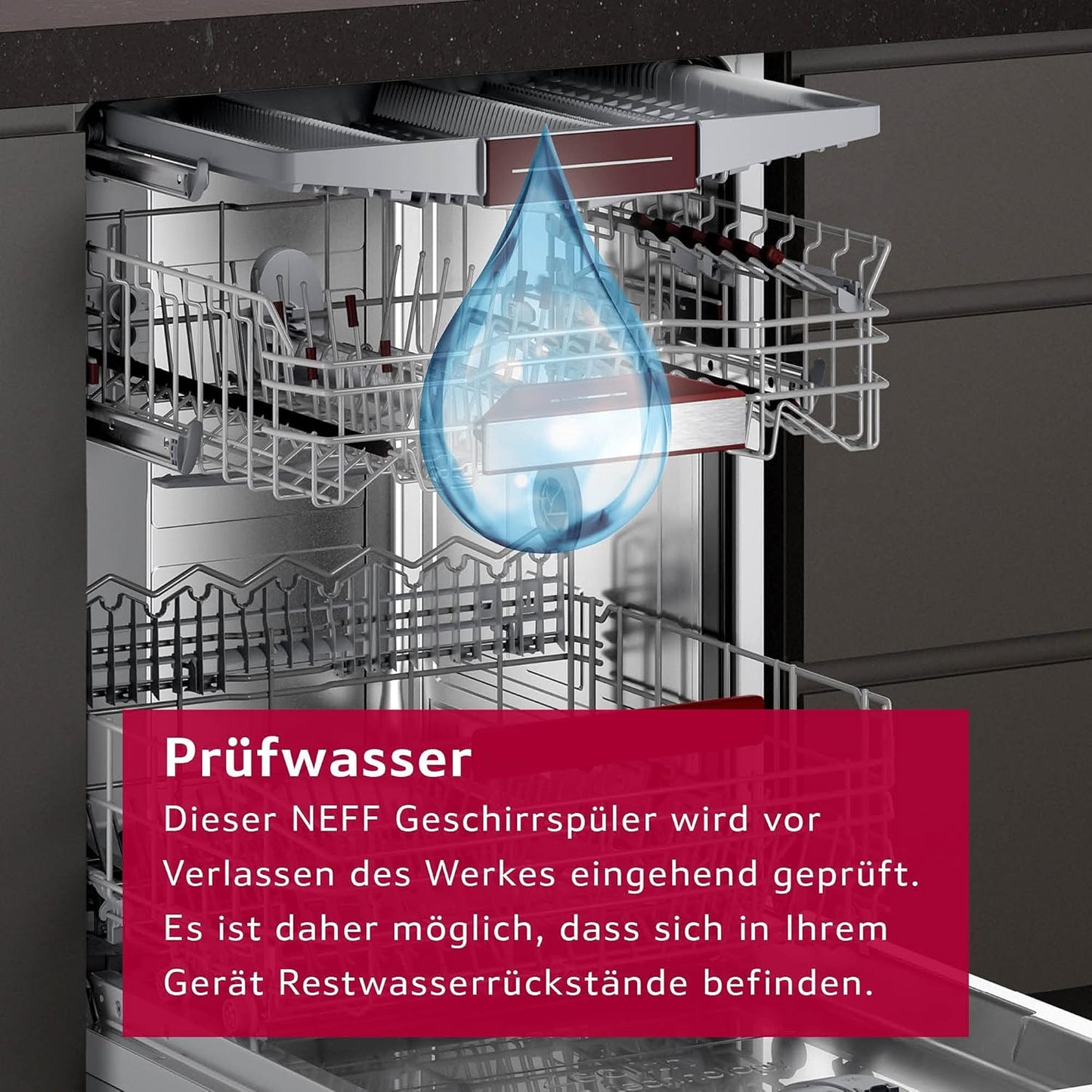 NEFF S155HTX15E N 50 Vollintegrierter Geschirrspüler, 12 Maßgedecke, Edelstahl, 81,5 cm Höhe