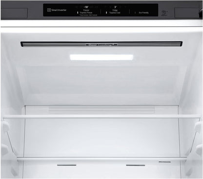 LG GBV22NCCEP Kühl-/Gefrierkombination – Smart Inverter Compressor, Total No Frost, Modern Flat Door Design, Matt Schwarz Metallic, Energieeffizienz A
