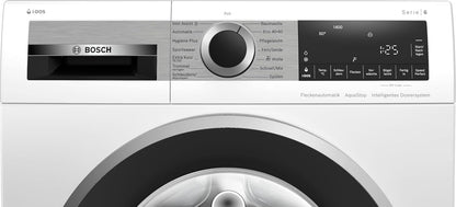 BOSCH WAN28127 Waschmaschine Serie 4, Frontlader mit 8kg Fassungsvermögen, 1400 UpM, Iron Assist, Active Water Plus, EcoSilence Drive, Speed Perfect, Weiß, 60cm
