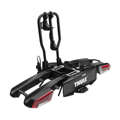 Thule EasyFold XT Fahrradträger, Fahrradträger Anhängerkupplung Black/Aluminum, 2 Bikes