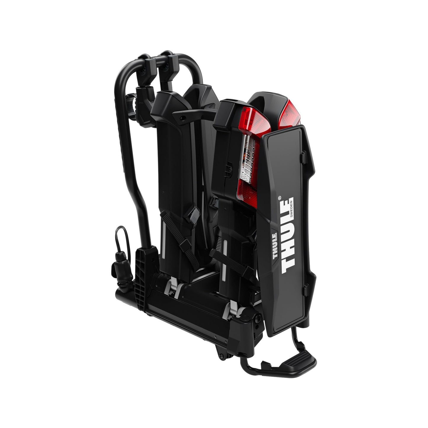 Thule EasyFold XT Fahrradträger, Fahrradträger Anhängerkupplung Black/Aluminum, 2 Bikes