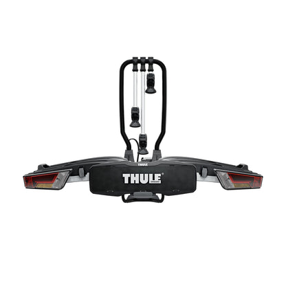 Thule EasyFold XT Fahrradträger, Fahrradträger Anhängerkupplung Black/Aluminum, 2 Bikes
