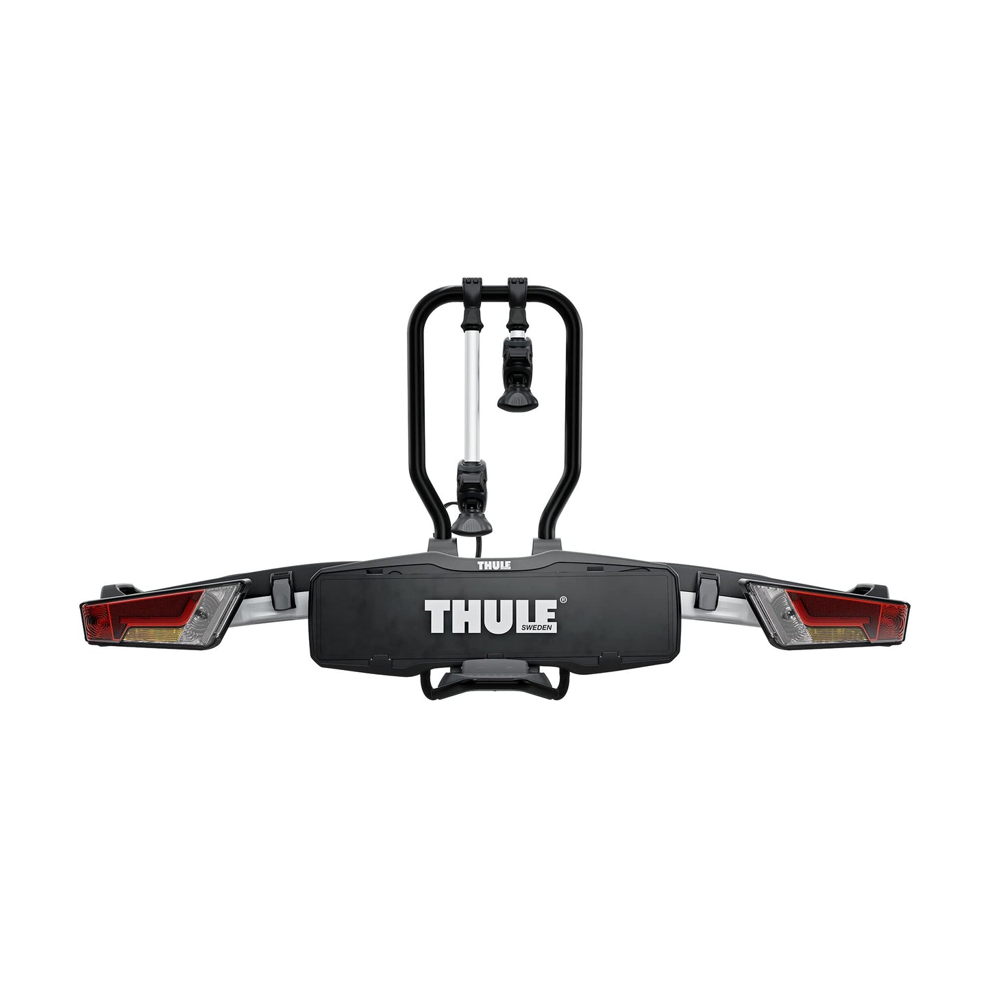 Thule EasyFold XT Fahrradträger, Fahrradträger Anhängerkupplung Black/Aluminum, 2 Bikes