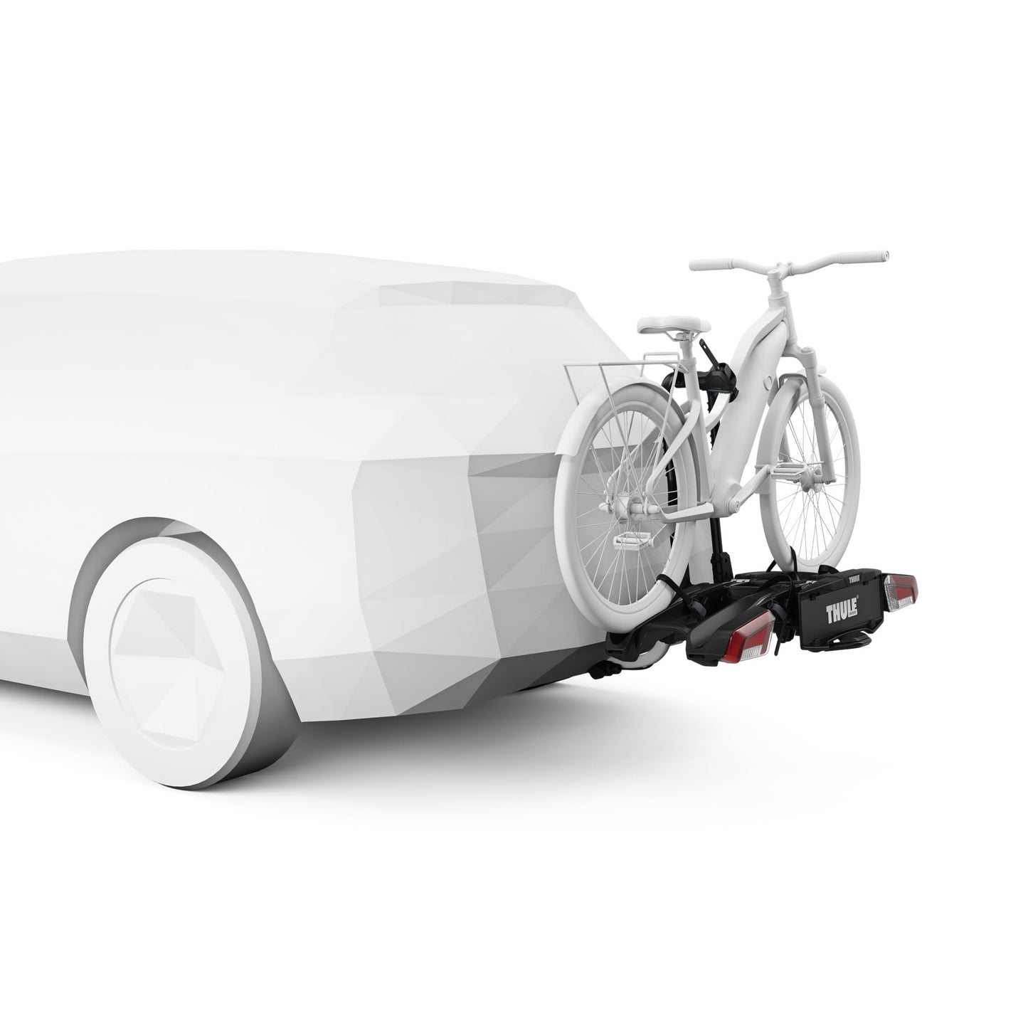 Thule EasyFold XT Fahrradträger, Fahrradträger Anhängerkupplung Black/Aluminum, 2 Bikes