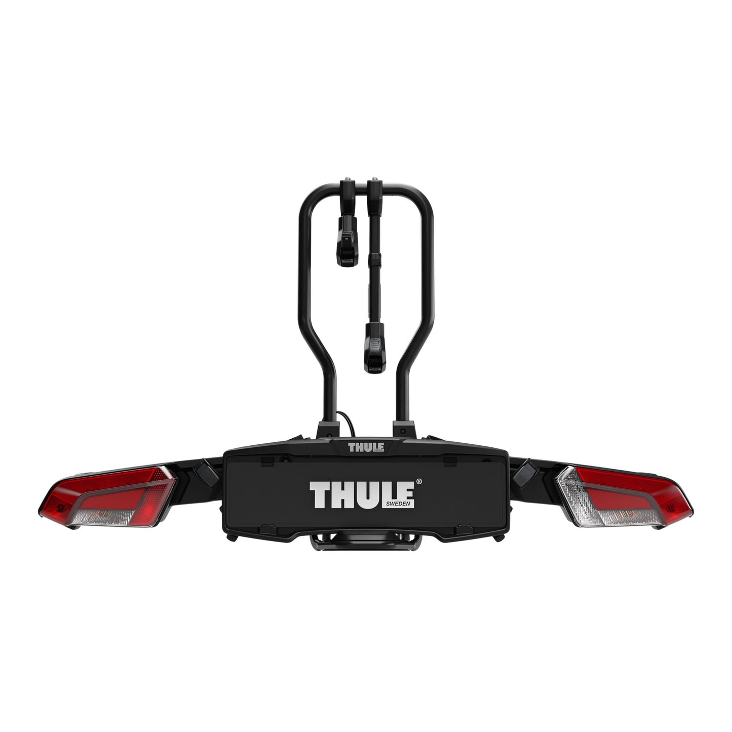 Thule EasyFold XT Fahrradträger, Fahrradträger Anhängerkupplung Black/Aluminum, 2 Bikes