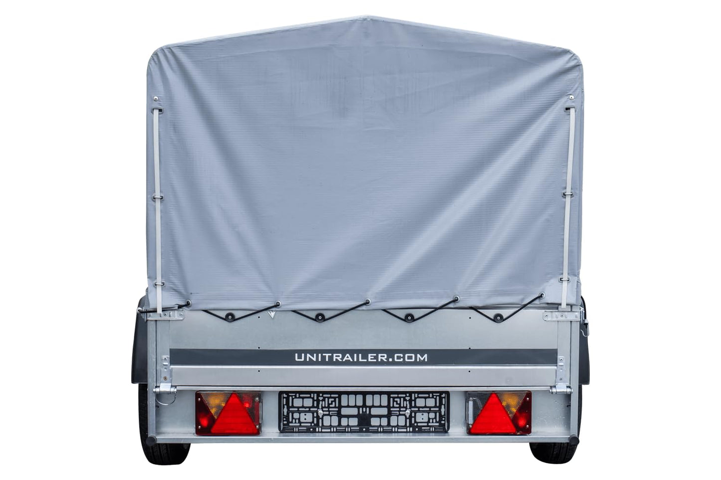 UNITRAILERAnhänger Pkw 230x125 Garden Trailer 230 Kipp Unitrailer 750 kg mit Stützrad, Hochplane und Hochspriegel