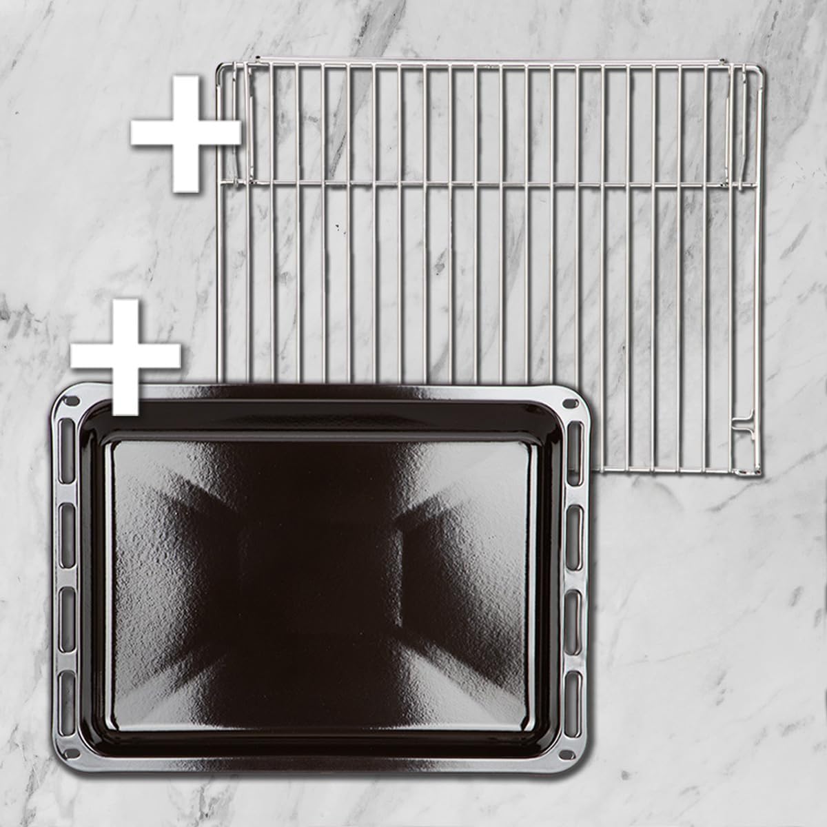 Autarkes Herdset: 60cm Einbaubackofen BO8805SS + 59cm Kochfeld CH5901RL | Grill | Heißluft | Automatik-Timer | 2-fach Wärmeschutzverglasung | Kindersicherung | Knebelbedienung | SET8805CH59RL