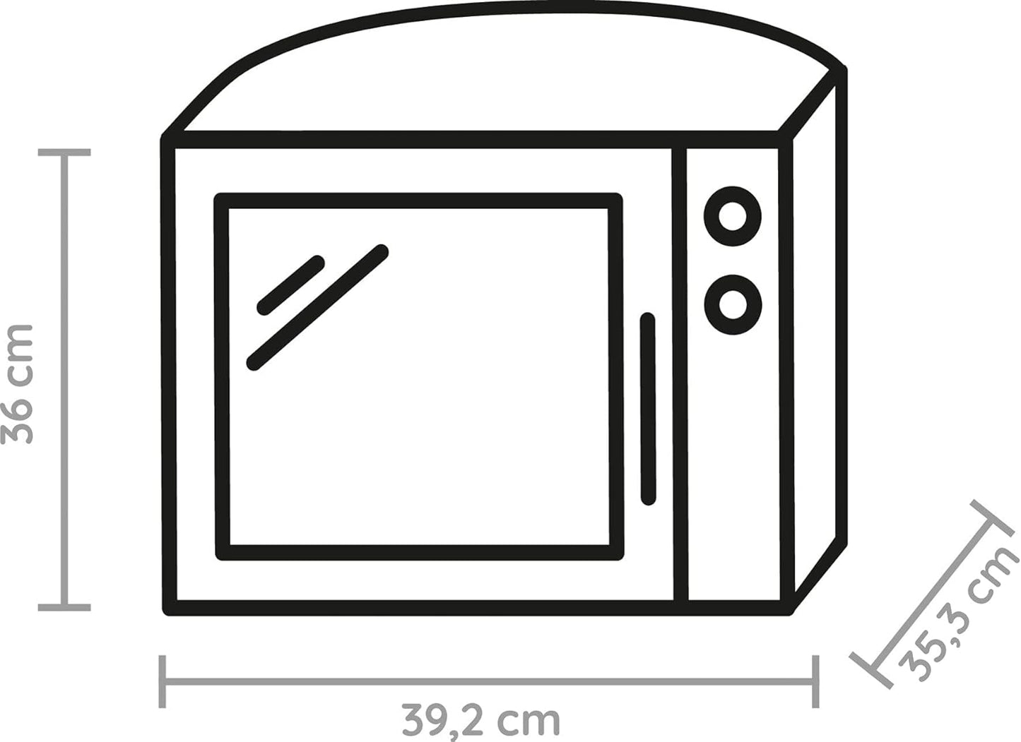 Whirlpool MAX 38 SL Kombination Grill und Mikrowelle / 700 W / 13 L Garraum / Crisp Funktion / Super-Kompakt Design besonders platzsparend in Ecken / Grill / Schnellauftau-Funktion, Silber