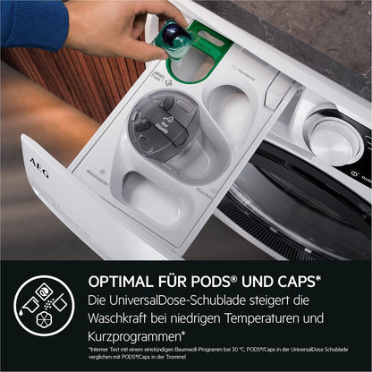 AEG L6FBG51470 Waschmaschine / Serie 6000 mit ProSense / Testsieger der Stiftung Warentest / 7,0 kg / Leise / Mengenautomatik / Nachlegefunktion / Kindersicherung / Wasserstopp / 1400 U/min