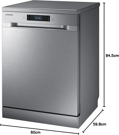 Samsung DW60M6050FS Geschirrspüler, freistehend, 14 Gedecke, A++, Edelstahl, maximal 60 cm, berührungsempfindliche Tasten, LED