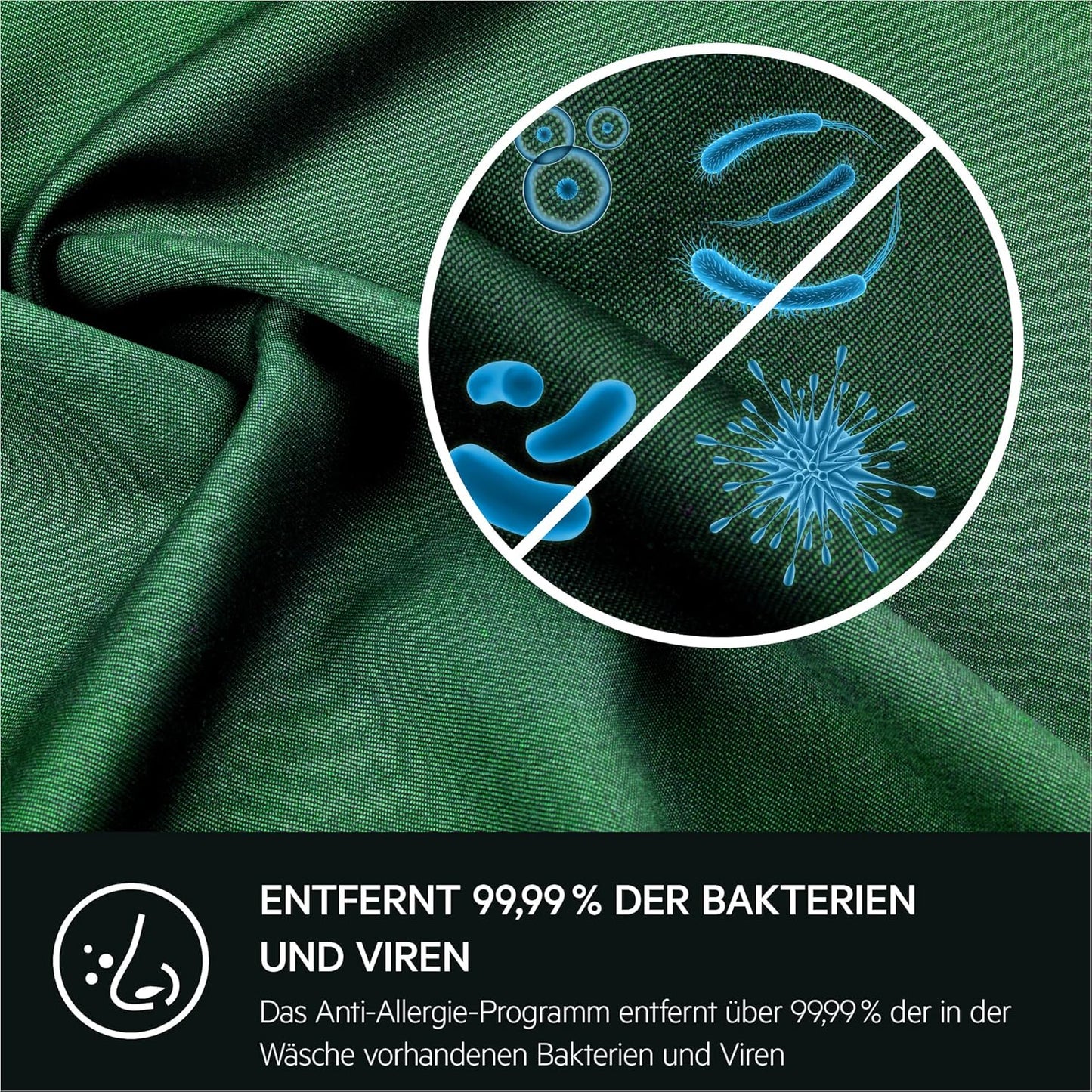 AEG L6FBA51480 Waschmaschine / 8,0 kg / Leise / Mengenautomatik / Nachlegefunktion / Kindersicherung / Schontrommel / Wasserstopp / 1400 U/min