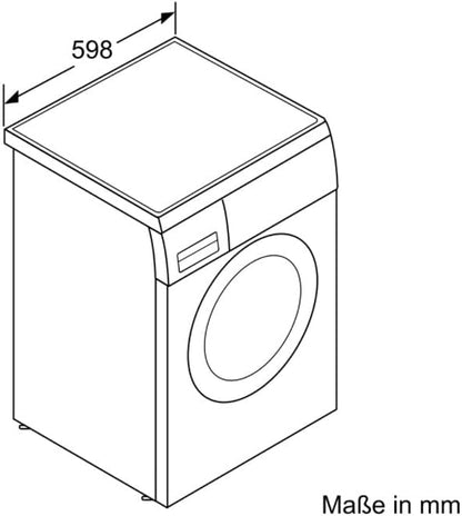 Bosch WUU28TA8 Serie 6 Waschmaschine, 8 kg, 1400 UpM, ActiveWater Plus maximale Energie- und Wasserersparnis, AquaStop Schutz gegen Wasserschäden, EcoSilence Drive leiser und effizienter Motor