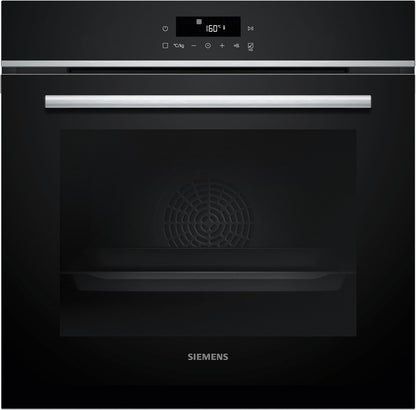 Siemens HB578GBS3, iQ500, Einbau-Backofen 60 x 60 cm, activeClean Pyrolyse Selbstreinung, TFT-Display, 3D Heißluft, Schnellaufheizung, cookControl40 Automatikprogramme, softMove, Edelstahl