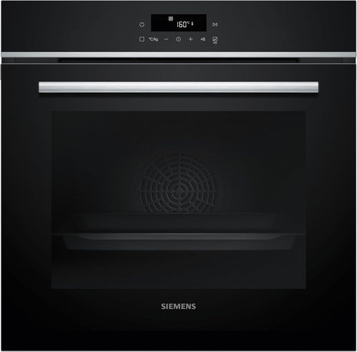 Siemens HB578GBS3, iQ500, Einbau-Backofen 60 x 60 cm, activeClean Pyrolyse Selbstreinung, TFT-Display, 3D Heißluft, Schnellaufheizung, cookControl40 Automatikprogramme, softMove, Edelstahl