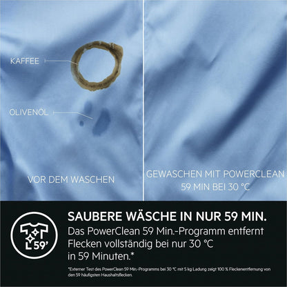 AEG L7WBA60680 Waschtrockner / DualSense - schonende Pflege / 8 kg Waschen / 5 kg Trocknen / D / energiesparend / Mengenautomatik / Nachlegefunktion / ProSteam - Auffrischfunktion / 1600 U/min Weiß