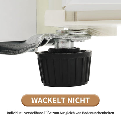 Merax Kühlschrank mit Gefrierfach, Kühl-Gefrierkombination, klein Kühlschrank mit 51L und Gefrierschrank 21L, Leise, LED, Glasablagen, Gemüsefach, Türablagen, für Küche, Wohnzimmer, Büro, Schwarz