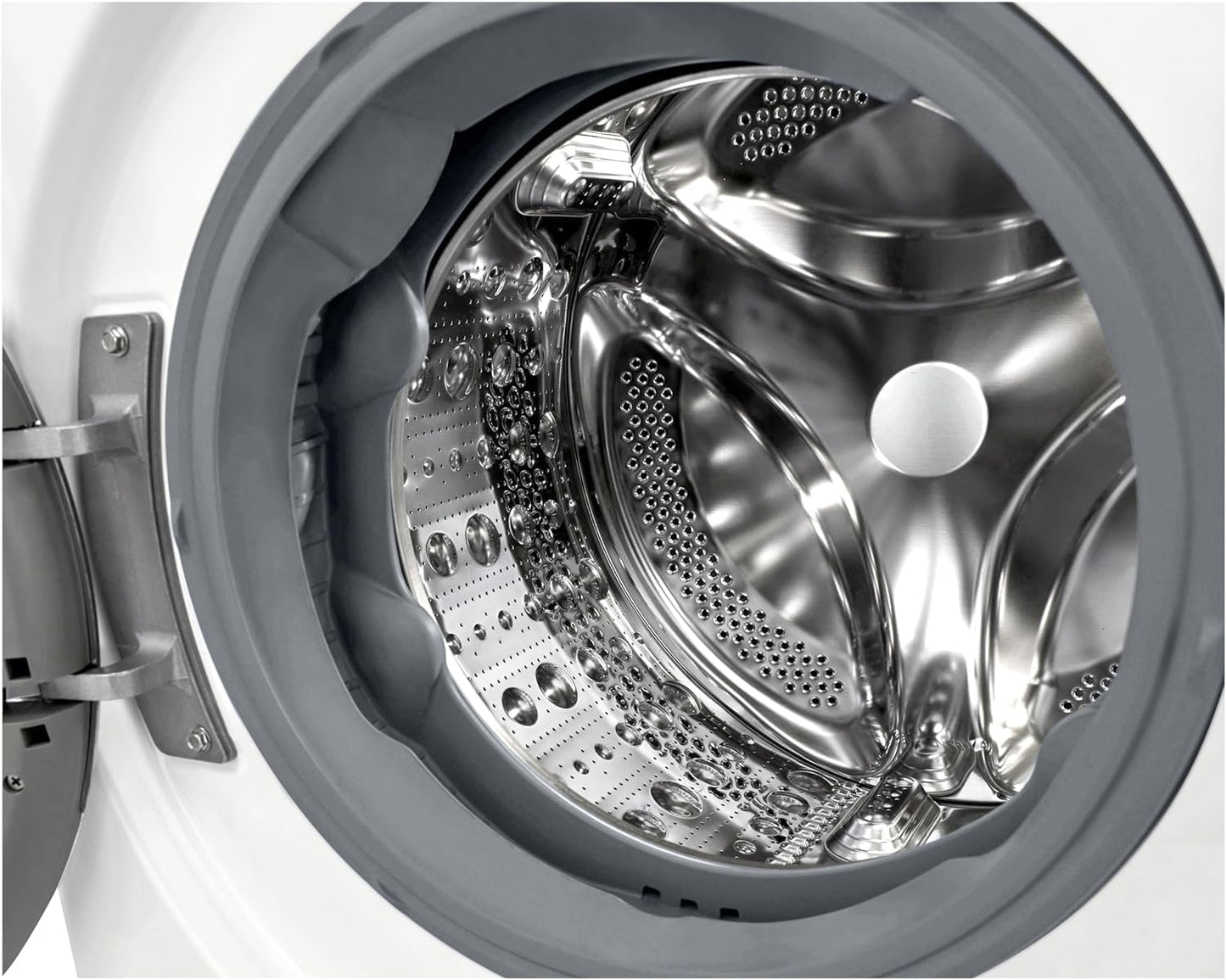 LG W4WR7096YB, Klasse D, Frontlader-Waschtrockner 9 - 6 kg, 62 x 60 x 85 cm, Wi-Fi, AI Direct Drive, Tiefenreinigung mit Dampf, TurboWash 360, Große Kapazität, Außentür aus gehärtetem Glas, Weiß